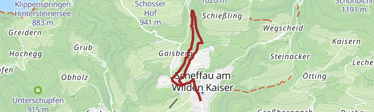 Route map: Naturspielplatz Rehbachklamm